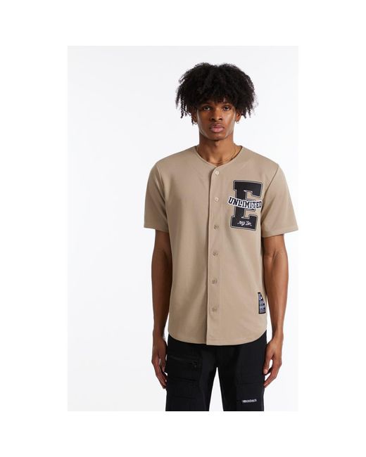 Ecko' Unltd Natural The Dinger Button Front Top for men