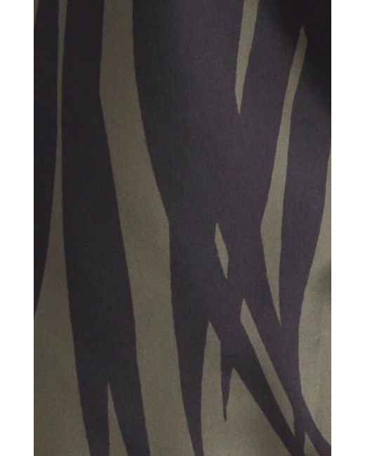 Moncler Multicolor Palm Print Swim Trunks for men