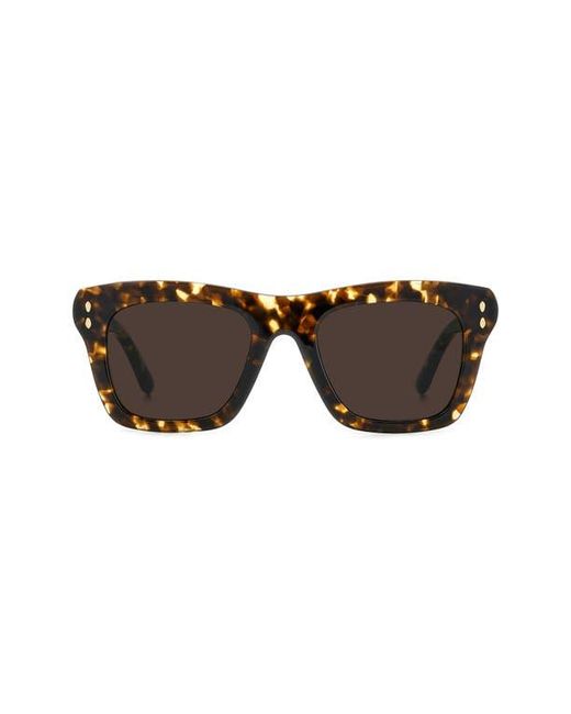 Isabel Marant Brown 51Mm Rectangular Sunglasses