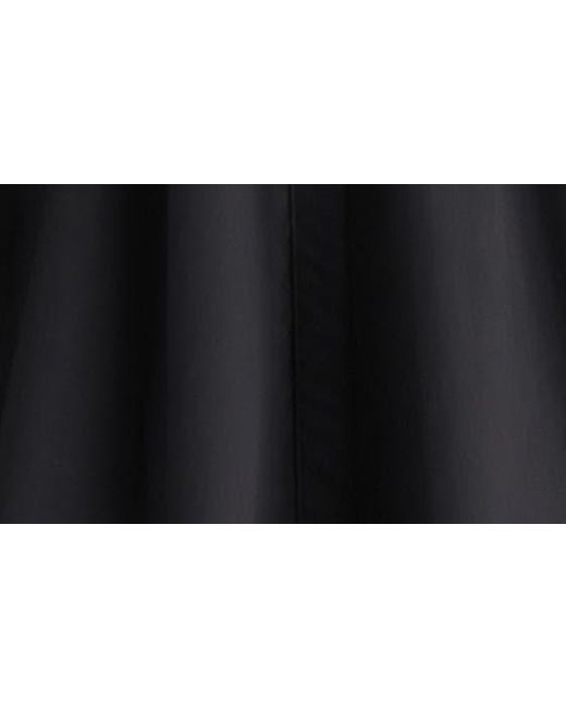 Steve Madden Black Aria Corset Waist Long Sleeve Mini Shirtdress