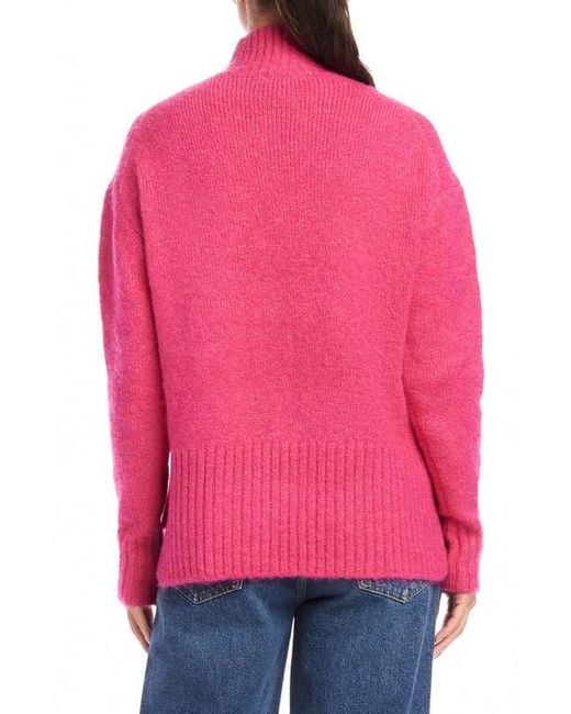 Fifteen Twenty Pink Colette Turtleneck Sweater