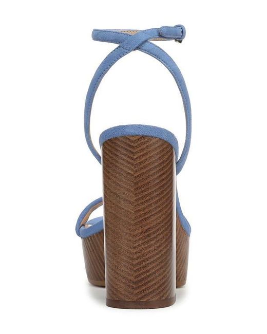 FAVORITE DAUGHTER Blue Ruby Ankle Strap Platform Sandal