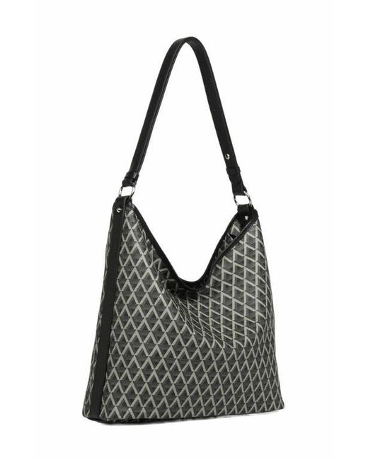 Lancaster Black Zipped Bucket Bag Ikon It