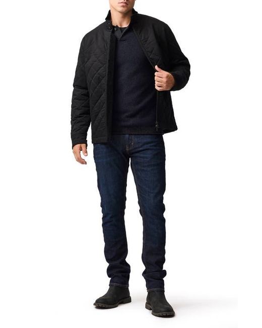 Rodd & Gunn Blue Marlin Cotton & Wool Blend Johnny Collar Sweater for men