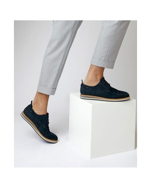 Dune Blue Bucatini Plain Toe Derby for men