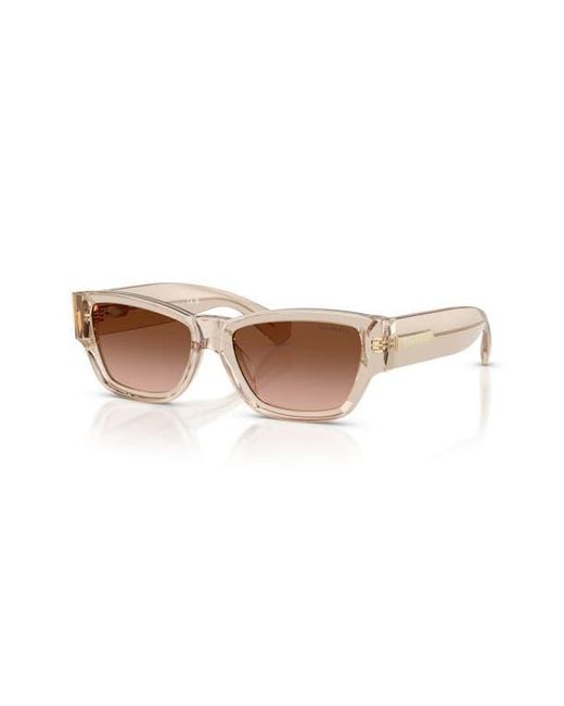 Tiffany & Co Brown 54Mm Rectangular Sunglasses