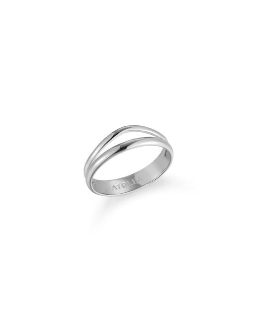 Atolea Metallic Breeze Double Ring