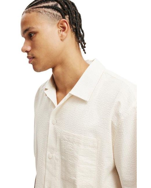 Cotton On White Ventura Short Sleeve Shirt for men