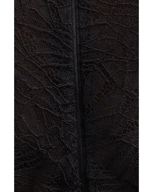 Alexander McQueen Black Cobweb Lace Gown
