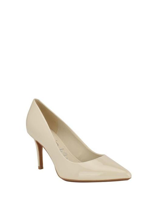 Calvin Klein White Gayle Pointed Toe Pump