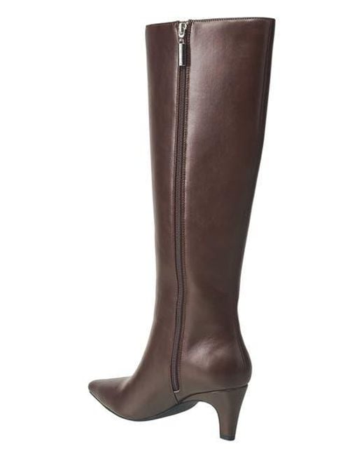 French Connection Brown Becky Kitten Heel Bootie