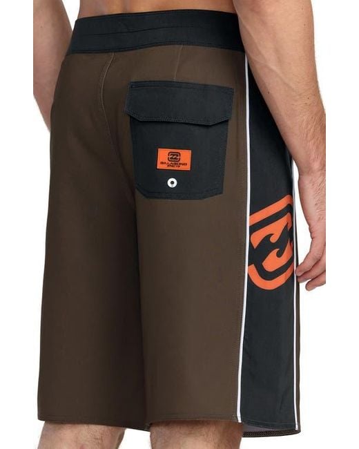 Billabong Gray Spec 73 D Bah Pro Board Shorts for men