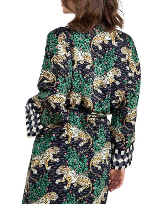 Printfresh Green Eco Satin Robe