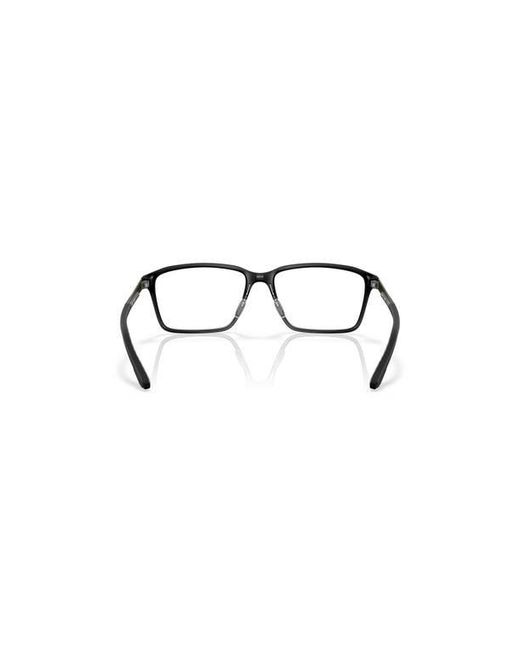 Costa Black 53Mm Rectangle Optical Glasses for men