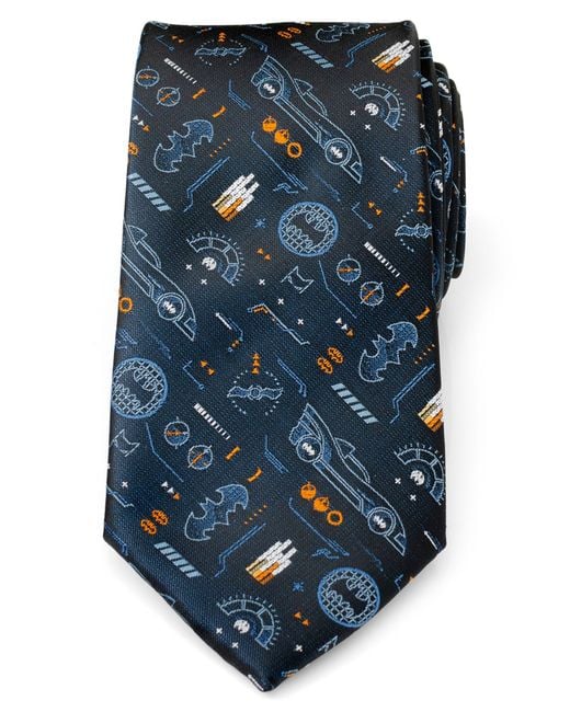 Cufflinks Inc. Blue Batman Batmobile Silk Blend Tie for men