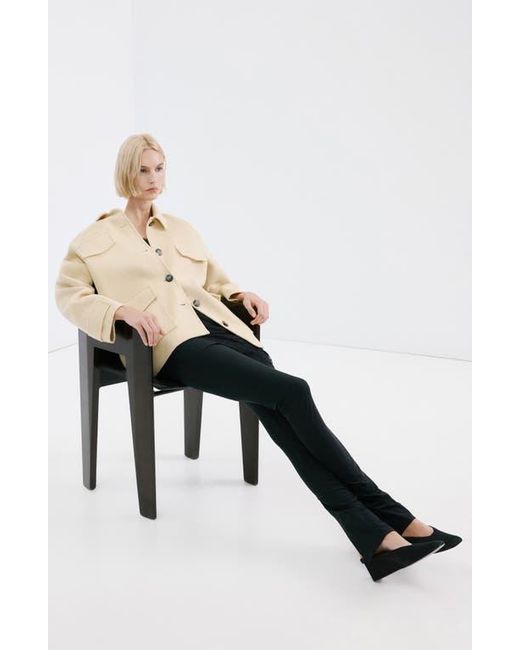 Mango Natural Wool Blend Jacket