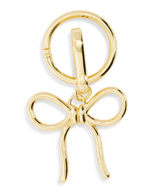 BaubleBar Metallic Bow Bag Charm