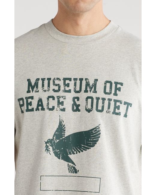 Museum of Peace & Quiet White P. E. Graphic T-shirt for men