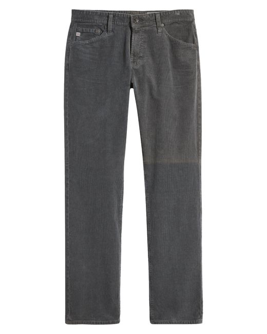 AG Jeans Black Graduate Straight Leg Corduroy Pants for men