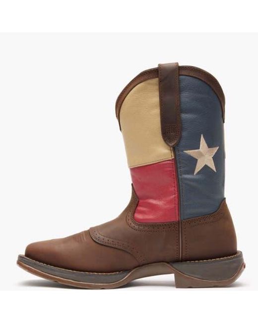Durango Brown Texas Flag Western Boot for men