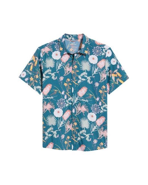 Roark Blue Bless Up Short Sleeve Button-Up Shirt for men