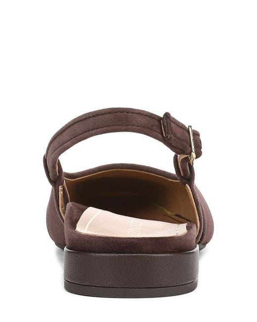 Vionic Brown Petaluma Slingback Flat