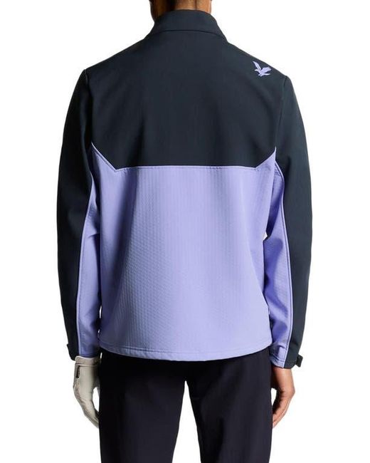 Lyle & Scott Blue Half Zip Windbreaker Jacket for men