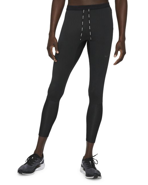 Nike Dri-fit Swift Running Tights in Black for Men | Lyst