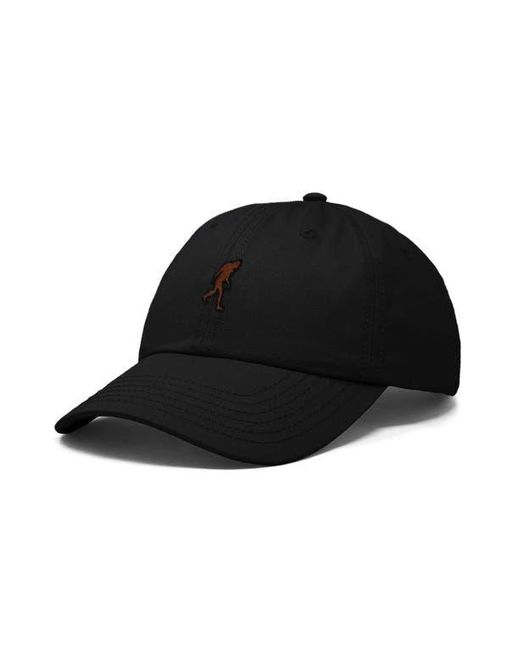 Alix Black Sasquatch Embroidered Dad Hat for men