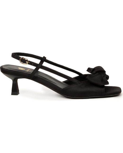 Bobbies Black Suki Heeled Sandals