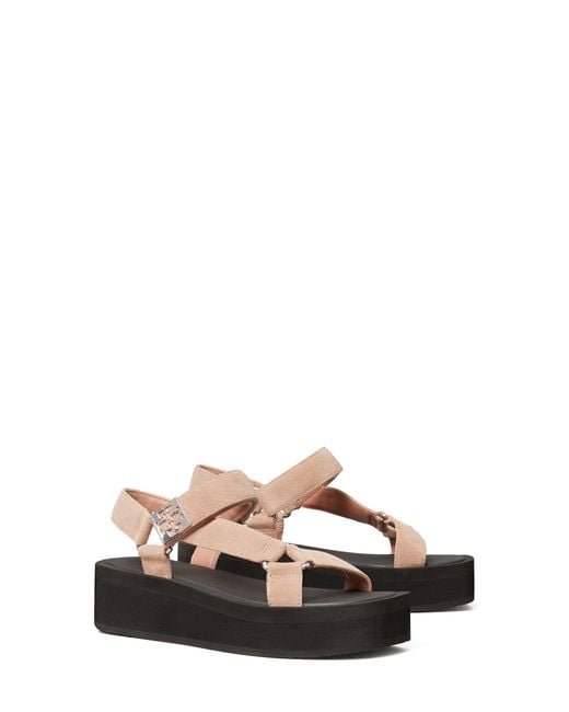Tory Burch Brown Mellow Platform Sandal