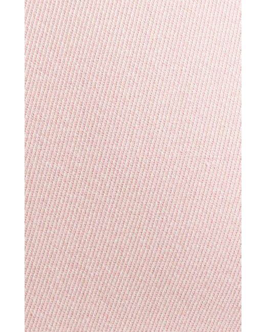 St. John Pink Braided Trim Stretch Twill Sheath Dress