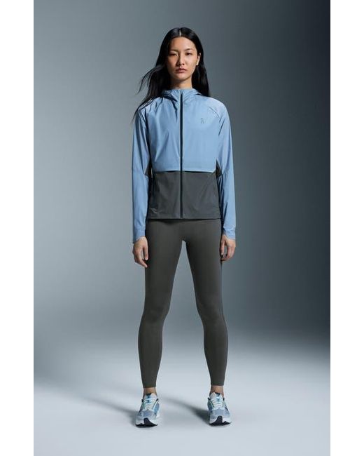 On Shoes Blue Core Hooded Packable Running Jacket