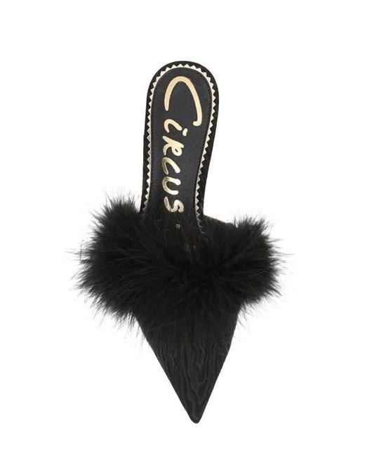 Circus by Sam Edelman Black Gemma Fluff Mule