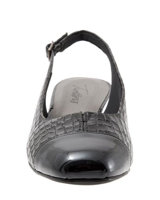 Trotters Black 'Dea' Slingback