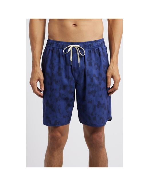 Fair Harbor Blue The Anchor Swim Trunks for men