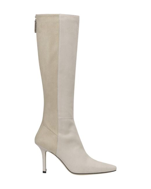 Boss White Charlize Tall Boot