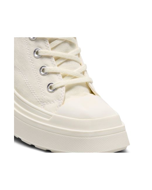 Converse White Chuck 70 De Luxe High Top Wedge Sneaker