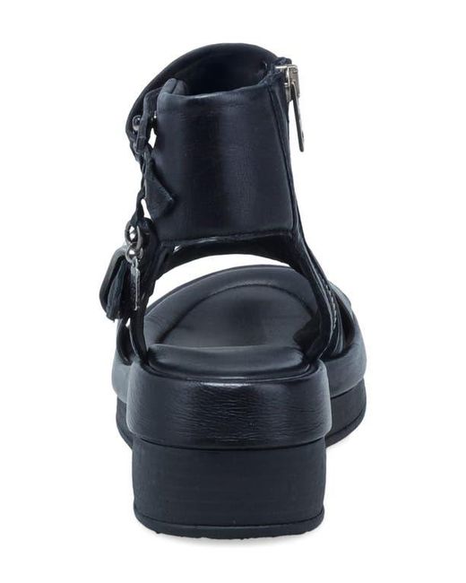 A.s.98 Blue Spaulding Ankle Strap Sandal