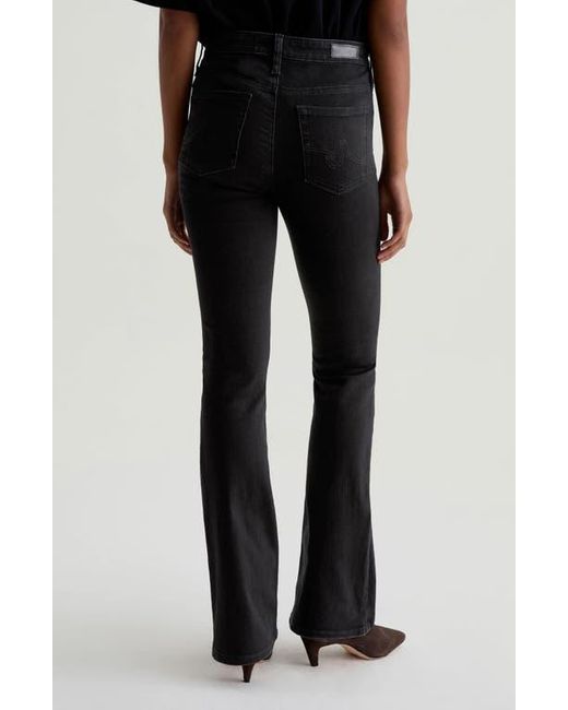 AG Jeans Black Farrah Mid Rise Bootcut Jeans