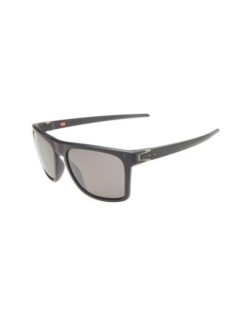 Oakley Gray 57Mm Polarized Rectangular Sunglasses for men