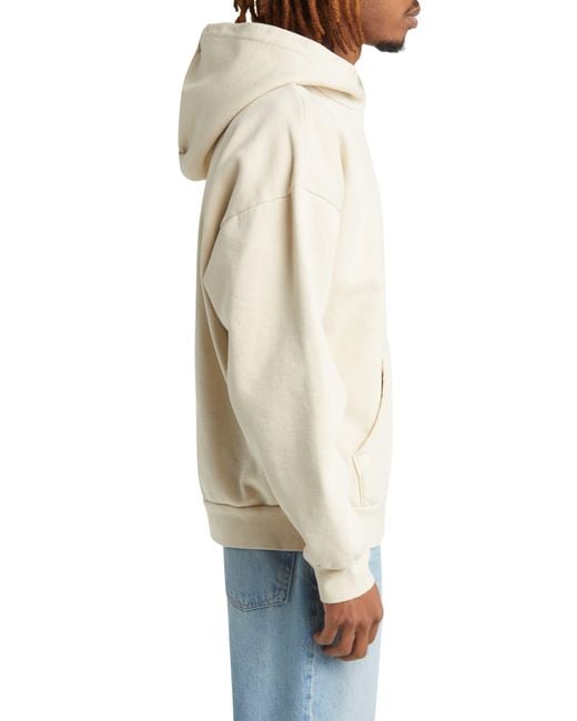 Obey White Lowercase Pigment Hoodie for men