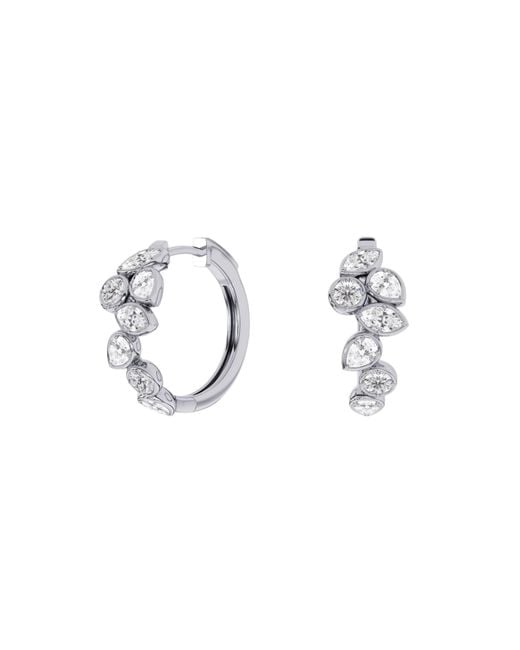 Everlee Metallic Frame Multi-Shape Lab Diamond Hoop