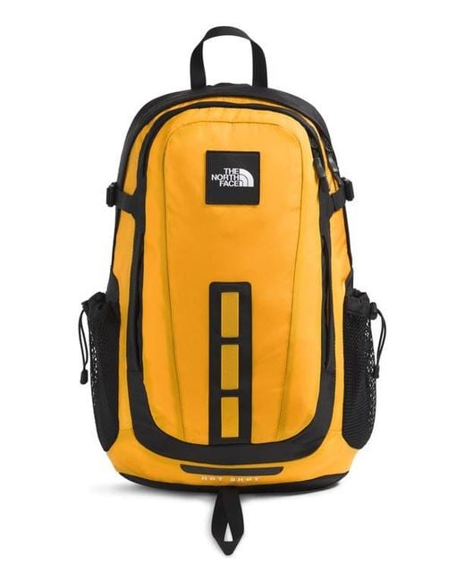 The North Face Yellow Hot Shot Backpack for men