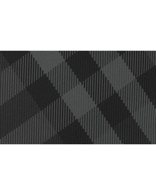 Burberry Black Grid Check Woven Sling Bag for men