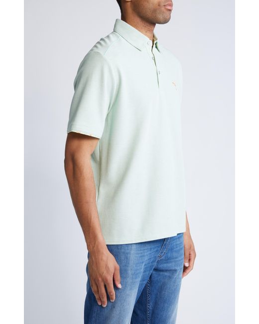 Tommy Bahama White Cocktail Mixer Islandzone Five O'clock Performance Polo for men