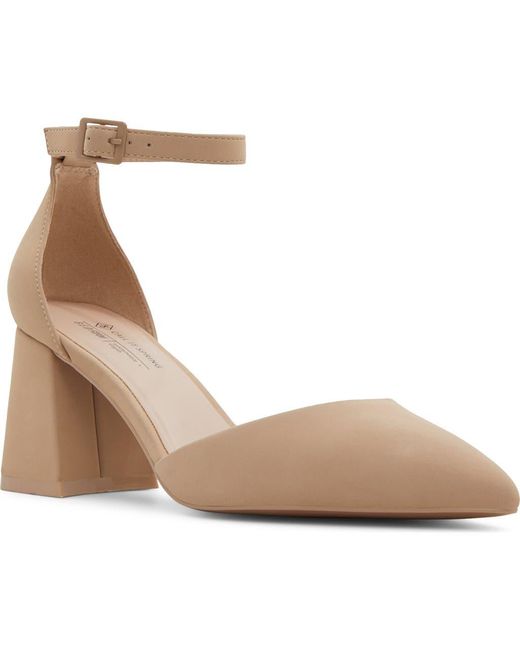 ALDO Natural Daliaa Ankle Strap Pointed Toe Pump