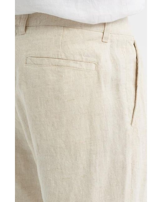 NN07 Natural 1454 Aden Flat Front Linen Chinos for men