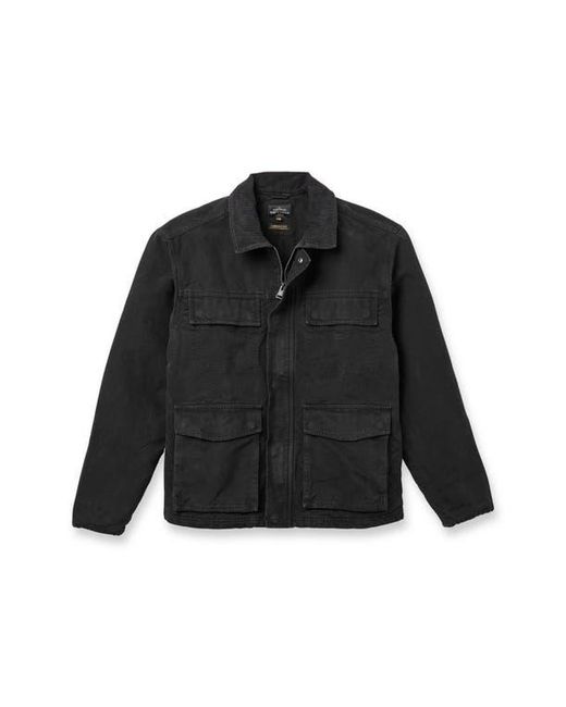 Quiksilver Black Waterman Refugio Cotton Canvas Jacket for men