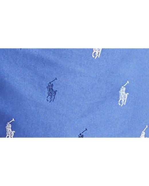 Polo Ralph Lauren Blue Liberty Cotton Drawstring Pajama Shorts for men